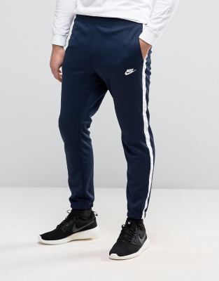 nike tribute cuffed joggers in navy