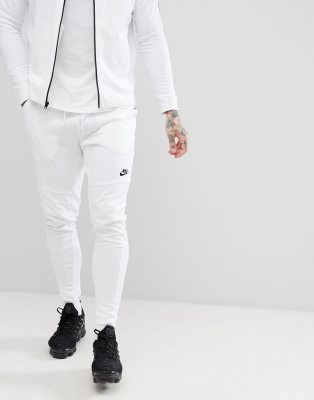 nike tracksuit white and grey