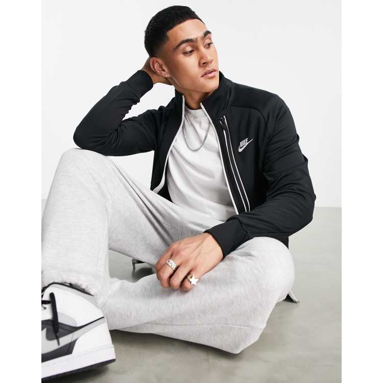 Nike Tribute N98 polyknit track jacket in black ASOS