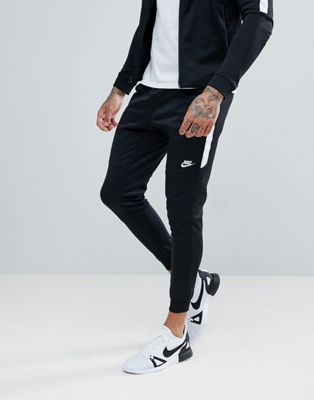 Nike tribute poly joggers in black 