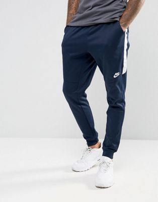 Nike Tribute Poly Joggers In Navy 