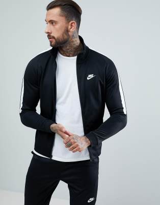 black nike tribute tracksuit