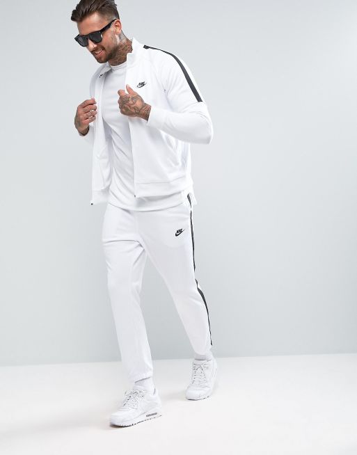 Nike tribute store white tracksuit