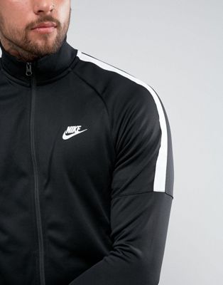 Nike Tribute Track Jacket In Black 