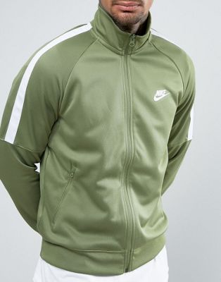 green nike track jacket