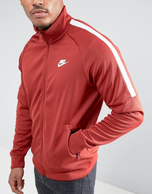 Nike red store track top