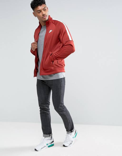 Nike tribute jacket outlet red