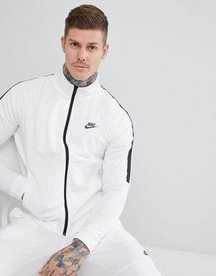 Nike Tribute Skinny Tracksuit in White 