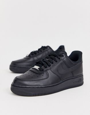 black air force sneakers