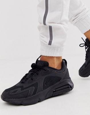 Nike Triple Black Air Max 200 Sneakers 