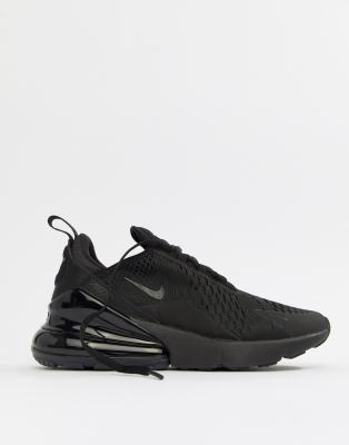 nike air max 270 trainers in triple black