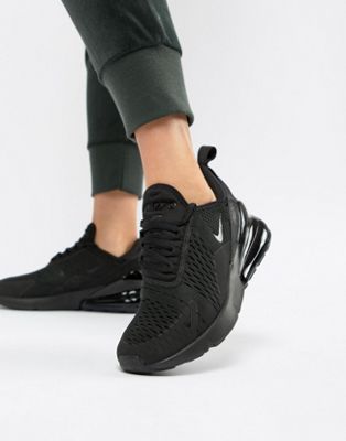 nike air max 270 trainers in black