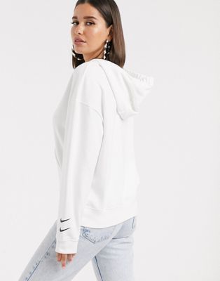white nike oversized hoodie