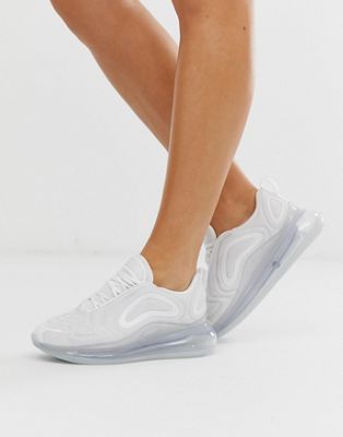 Nike triple white air max 720 trainers 