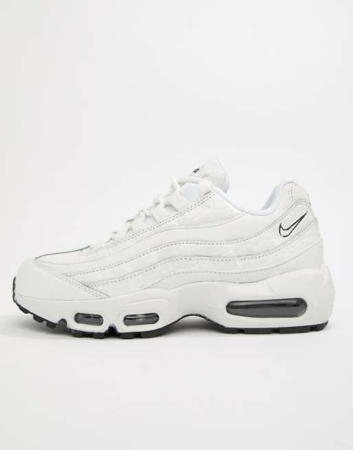 white leather air max