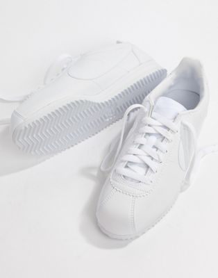 white leather trainers nike