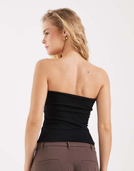 Nike tube bandeau top in black , 4 of 4
