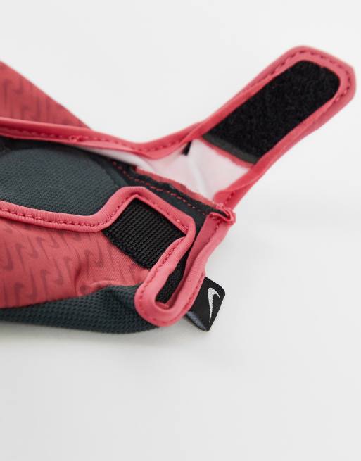Nike Ultimate womens patterned fitness gloves in pink, 4 of 4
