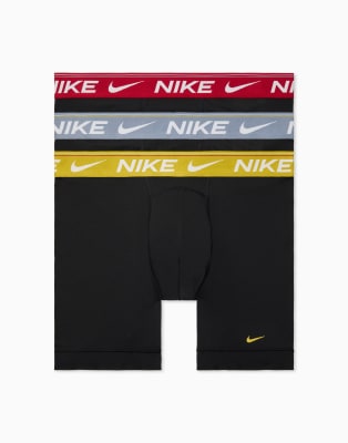 Nike Ultra Comfort 3 Pack Boxer Briefs In Multi