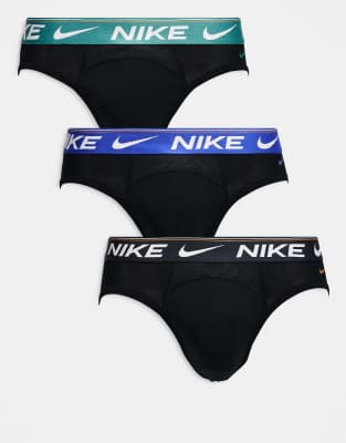 Nike Ultra Comfort 3 Pack Hip Brief In Black