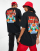 Nike Unisex – Czarny T-shirt z jaskrawą grafiką na plecach