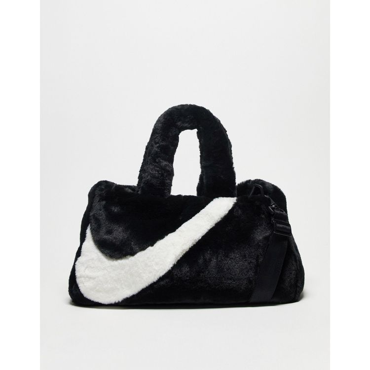 Nike Faux Fur Tote Bag In Light Iron Ore | ubicaciondepersonas.cdmx.gob.mx