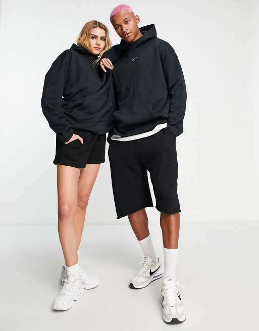 Nike funnel neck hoodie black on sale