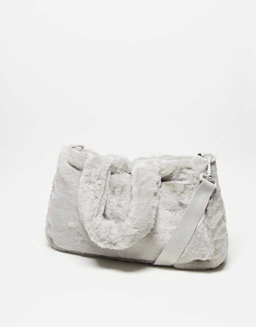 Nike - Unisex - Jerngrå tote-taske i imiteret pels, 2 af 4