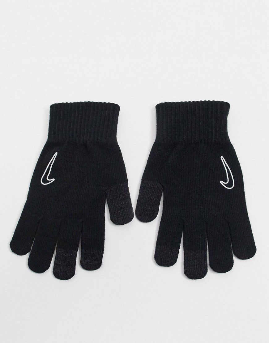Nike unisex knit tech 2.0 gloves in black