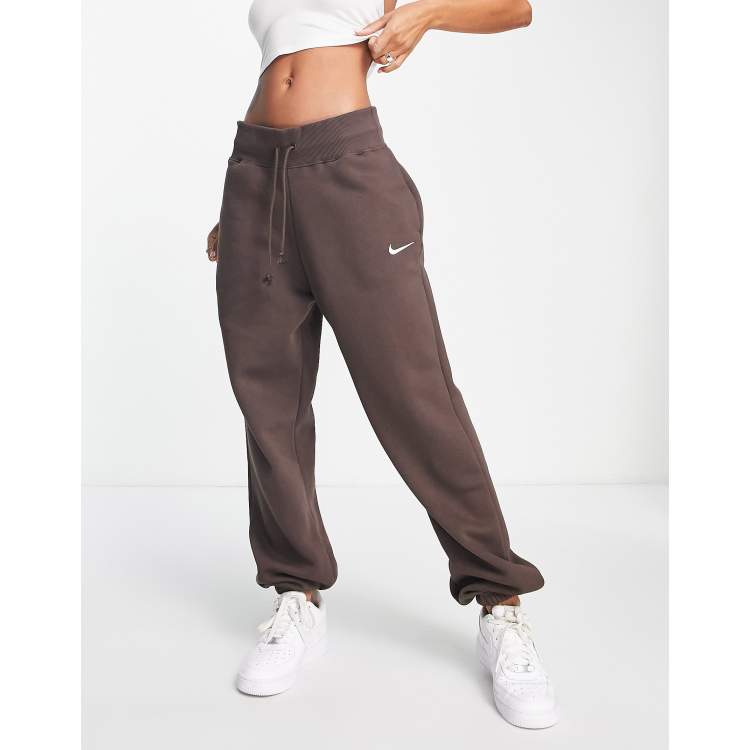 Brown Nike Swoosh Oversized Joggers - JD Sports Ireland