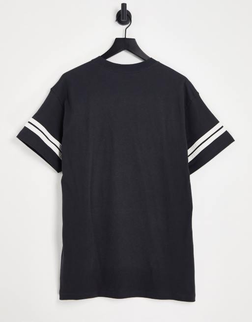 Nike - Unisex - Oversized T-shirt met retro collegestijl logo in zwart met wassing, 2 van 4