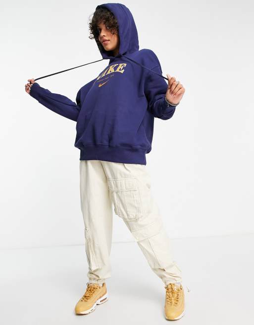 Nike retro hoodie midnight navy sale