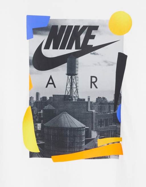 Nike - Unisex - Rhythm - T-shirt met grafische print op de voorkant in wit, 2 van 4