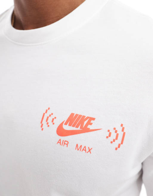 Nike unisex Swoosh FM graphic backprint t-shirt in white ASOS