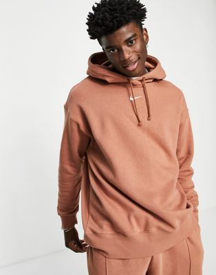 Nike Unisex Trend fleece oversized hoodie in brown - ASOS Price Checker