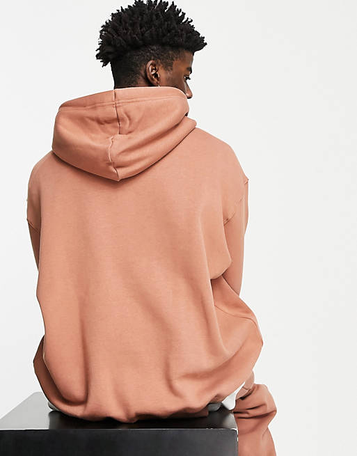  Nike Unisex Trend fleece oversized hoodie in brown 