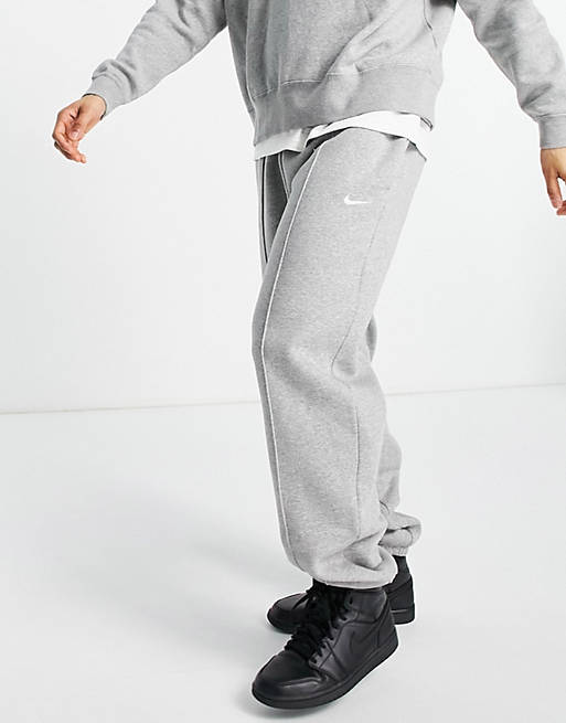 Nike Unisex Trend fleece oversized joggers in grey