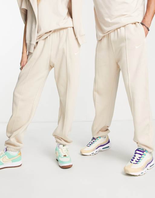 White nike trend fleece joggers new arrivals