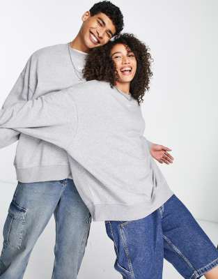Nike Unisex Trend fleece oversized sweatshirt in grey - ASOS Price Checker
