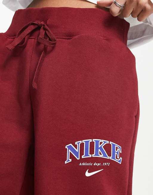 Nike Unisex Varsity phoenix fleece joggers in team red, 3 of 4