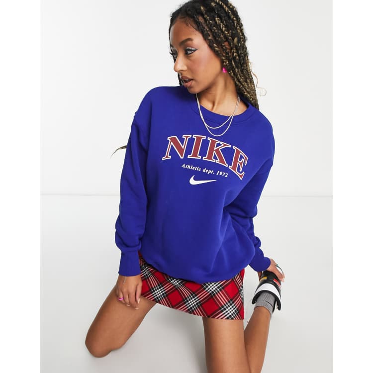 Women's royal best sale blue nike sweatsuit