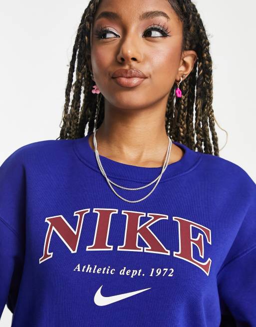 Nike Unisex Varsity Phoenix fleece hoodie in royal blue