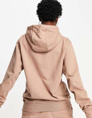 Nike vintage oversized hoodie washed brown clearance