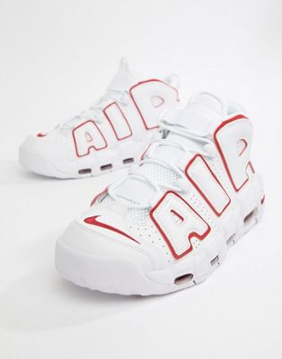 Nike UpTempo Trainers In White 921948 