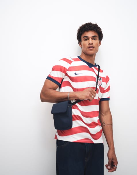 Nike USA World Cup short sleeve home jersey in red and white - view 1