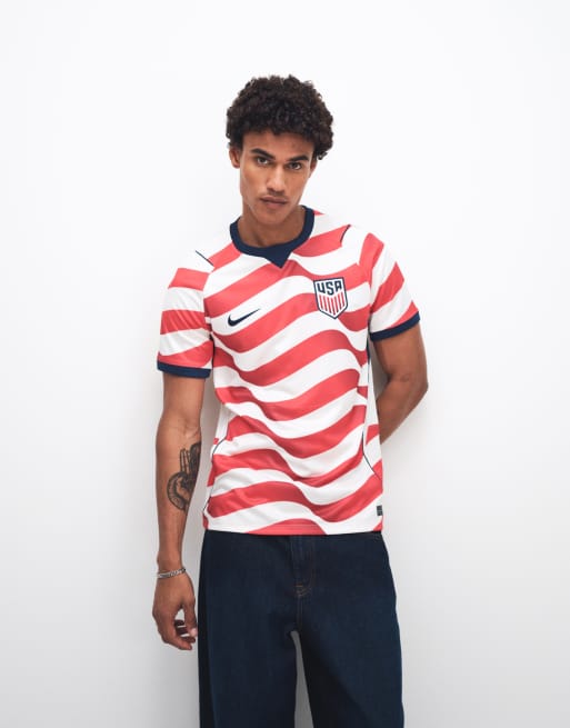 Nike USA World Cup short sleeve home jersey in red and white, 3 of 6