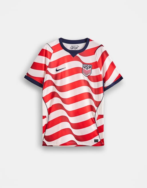 Nike USA World Cup short sleeve home jersey in red and white, 6 of 6