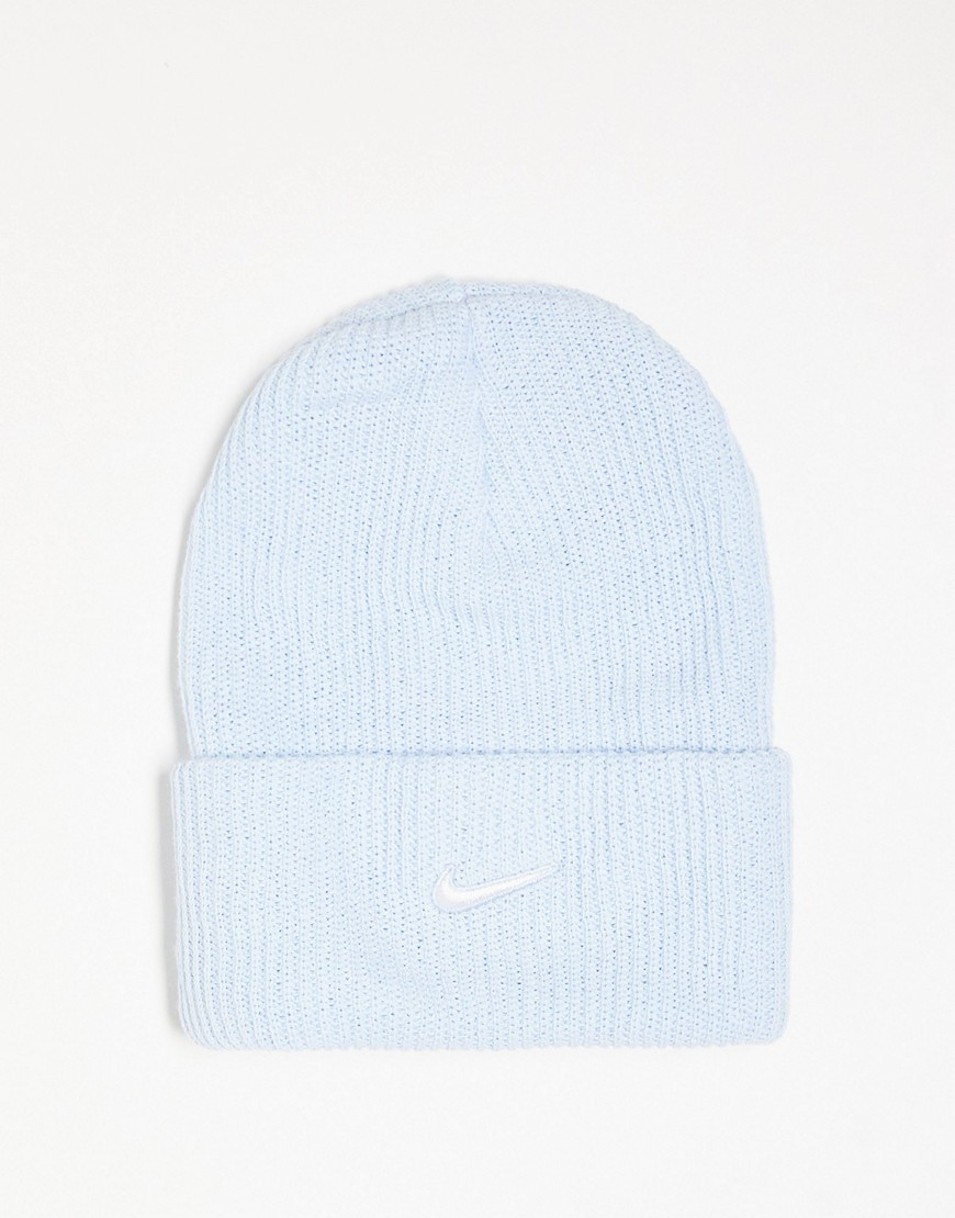 Nike Utility Swoosh beanie in light blue