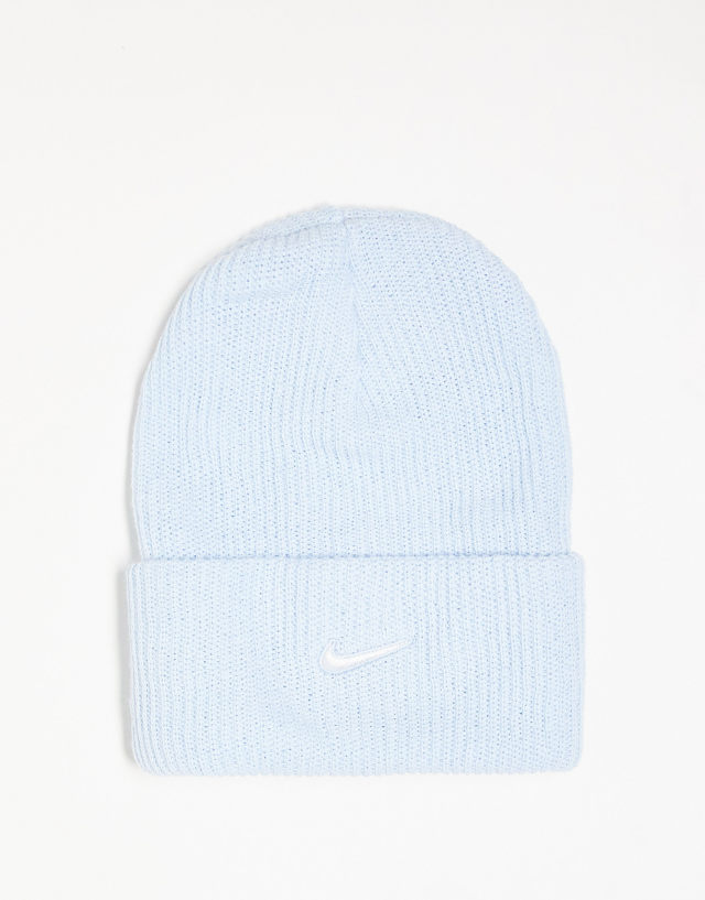 Nike Utility Swoosh beanie in light blue