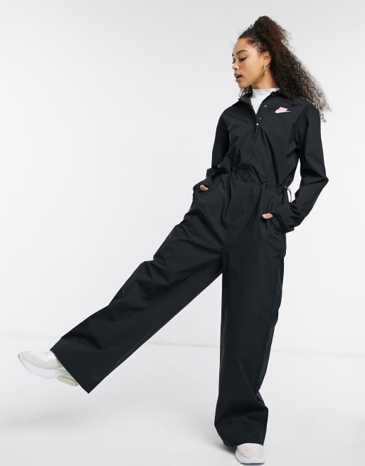 Nike Swoosh Plus Utility Jumpsuit In Black ubicaciondepersonas.cdmx
